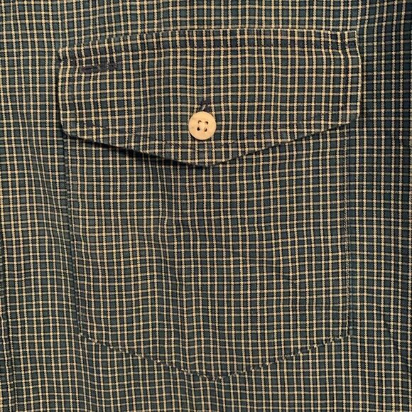 L.L. Bean Blue Casual Checkered Button Down Pocket Shirt Relaxed Fit Size XXL T - Picture 5 of 11
